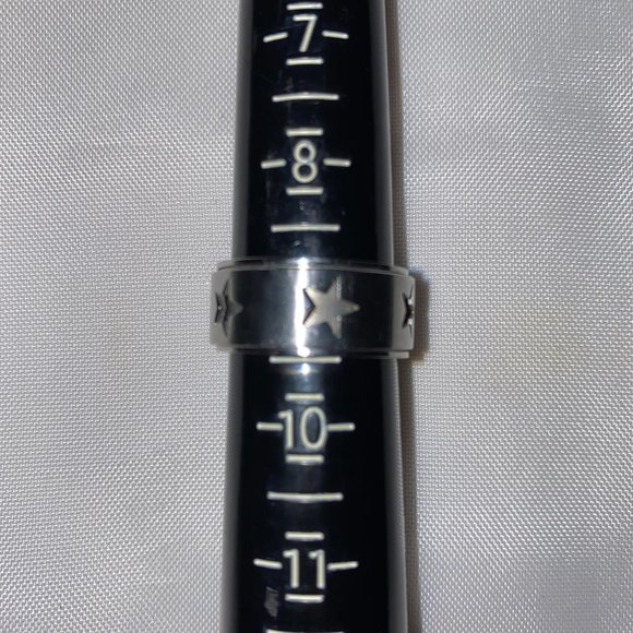 STAINLESS STEEL STARS RING - Picture 4 of 4